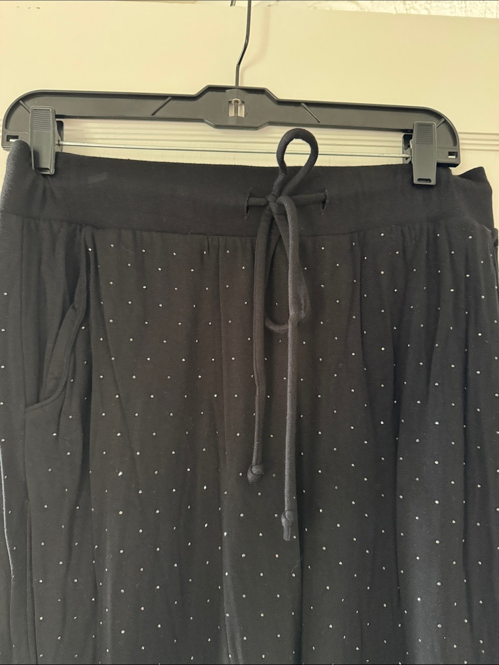 Express Black Rhinestone Lounge Set - Picture 6 of 9